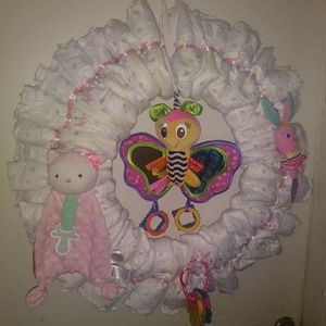 Custom made Diaper Wreaths